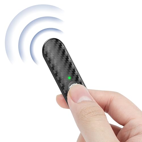 ATUMTEK Bluetooth Camera Remote, Carbon Fiber Design, 10m Range, Type-C Charging