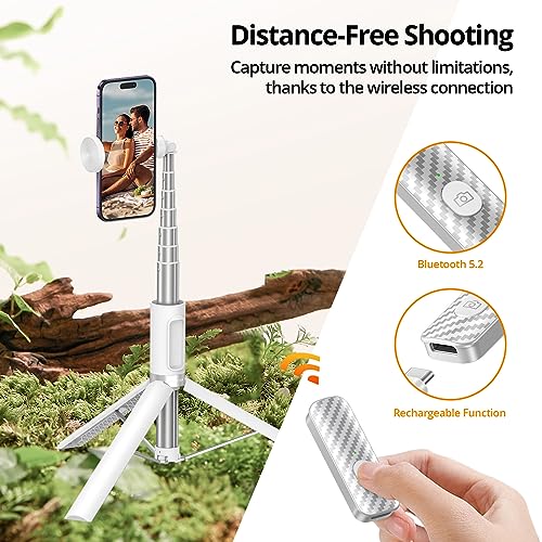 Bluetooth Selfie Stick Tripod for iPhone & Samsung Smartphones